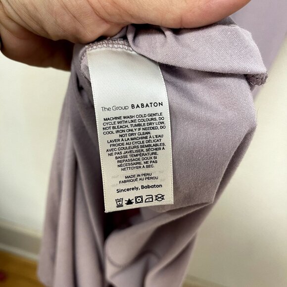 The Group By Babaton Light Purple Sheer Long Maxi Dress sz Small - Picture 5 of 6